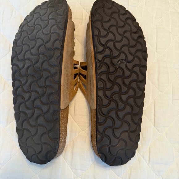 Birkenstock Granada Tan Suede Sandals - Picture 4 of 6